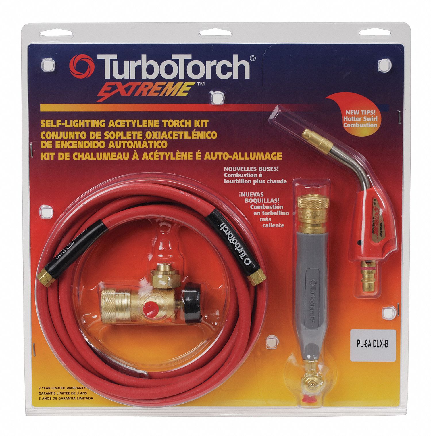 BRAZING AND SOLDERING TORCH KIT, SWIRL FLAME, CGA-520, TRIGGER-START, EXTREME SERIES