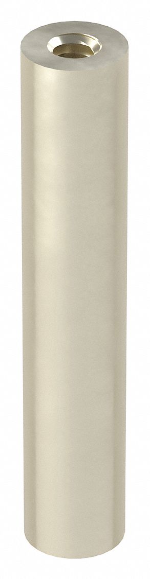 Panel Mounting Standoffs: Base, 6061, Aluminum, Plain, 2 in Overall Lg, 3/8 in Outside Dia, 2 PK