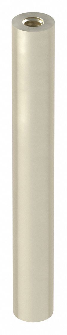 Panel Mounting Standoffs: Base, 6061, Aluminum, Plain, 3 in Overall Lg, 3/8 in Outside Dia, 2 PK