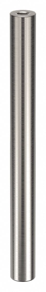 STANDOFF, #10-24 THREAD, 4 IN L, ROUND, ALUMINUM, PLAIN FINISH, ⅜ IN DIA