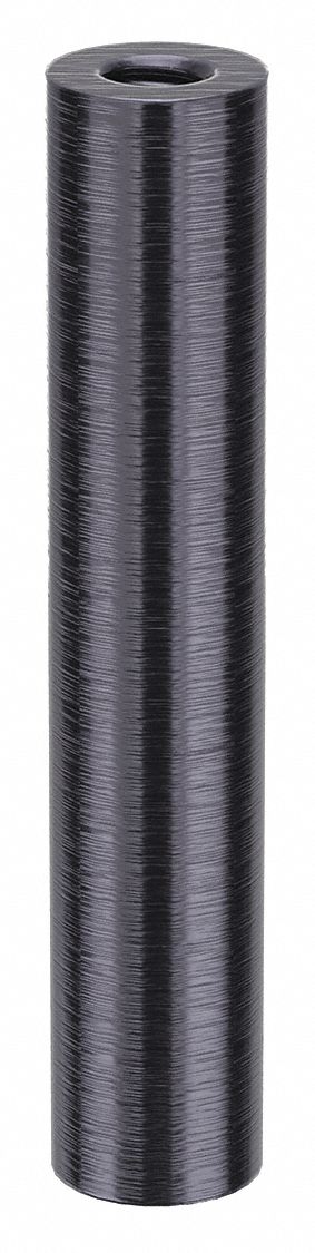 Standoff: #10-24 Thrd Sz, 2 in Lg, Round, Aluminum, Black Anodized, 3/8 in Dia