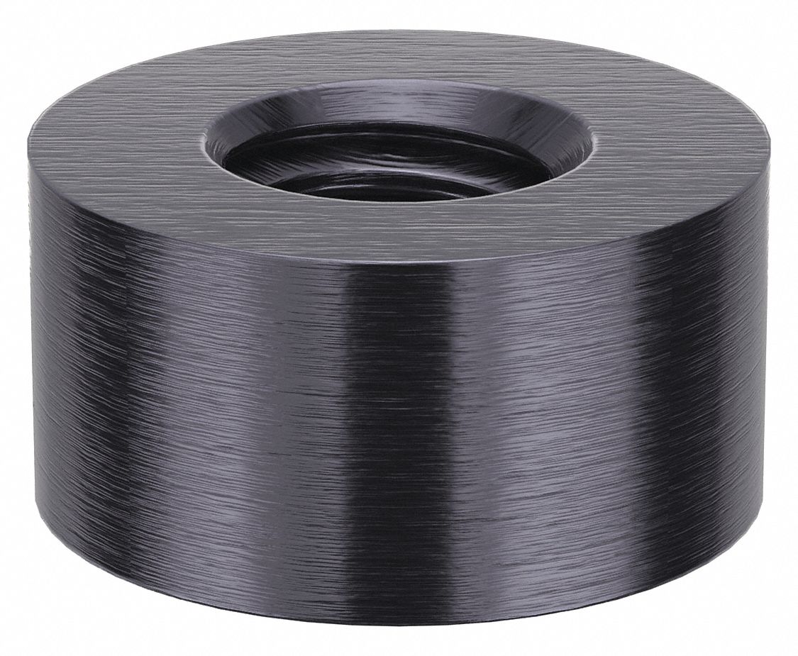 Standoff: 1/4"-20 Thrd Sz, 1/4 in Lg, Round, Aluminum, Black Anodized, 1/2 in Dia