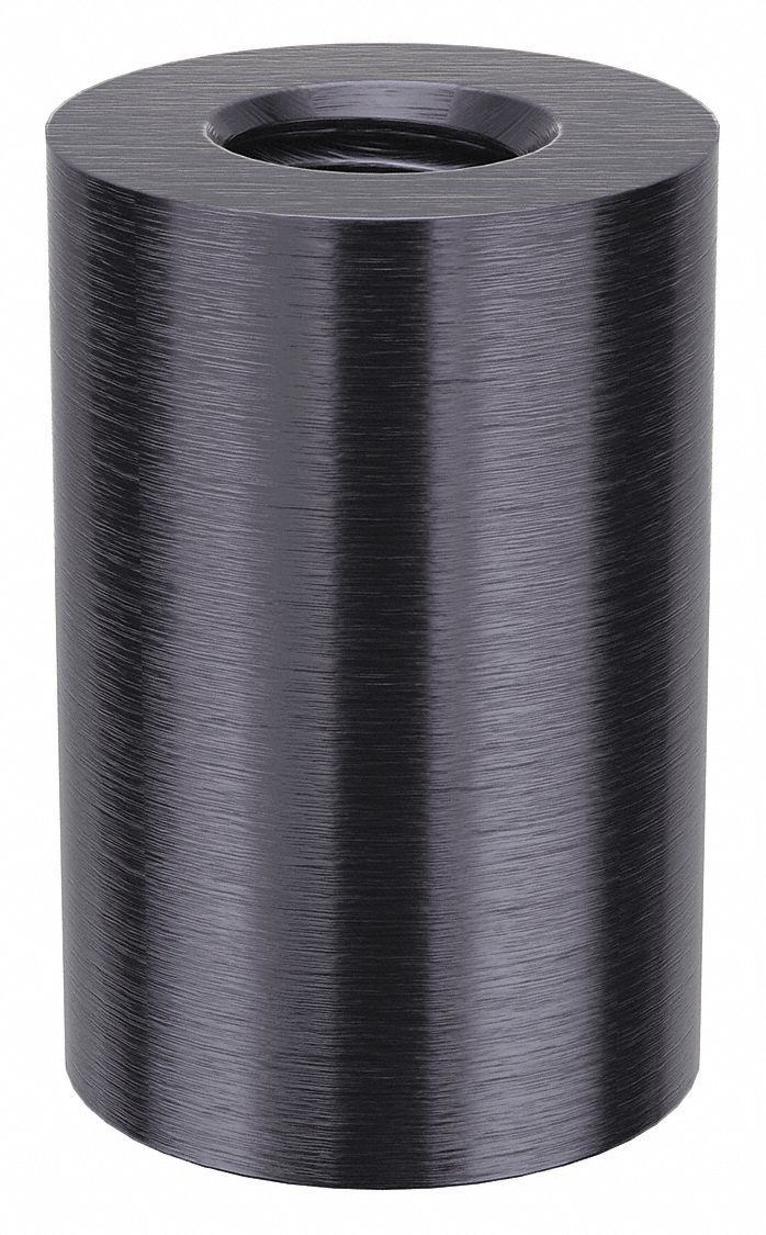 Standoff: 1/4"-20 Thrd Sz, 3/4 in Lg, Round, Aluminum, Black Anodized, 1/2 in Dia