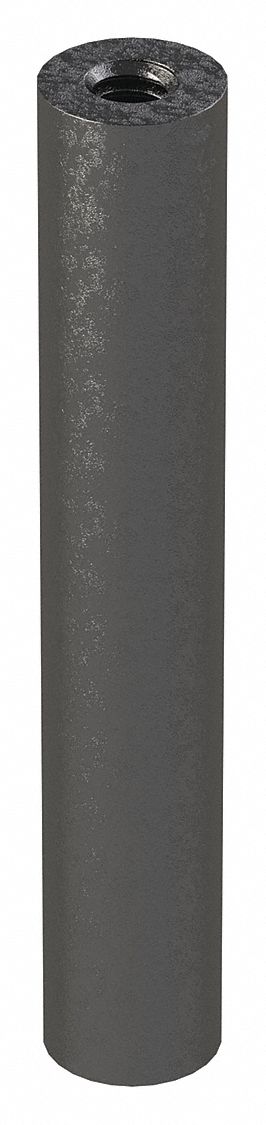 Standoff: 1/4"-20 Thrd Sz, 3 in Lg, Round, Aluminum, Black Anodized, 1/2 in Dia