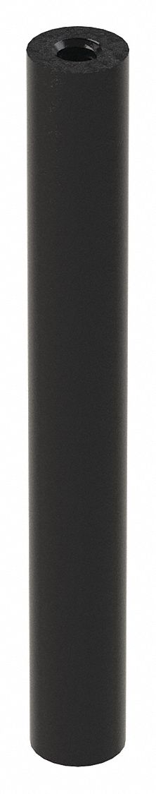 Standoff: 1/4"-20 Thrd Sz, 4 in Lg, Round, Aluminum, Black Anodized, 1/2 in Dia