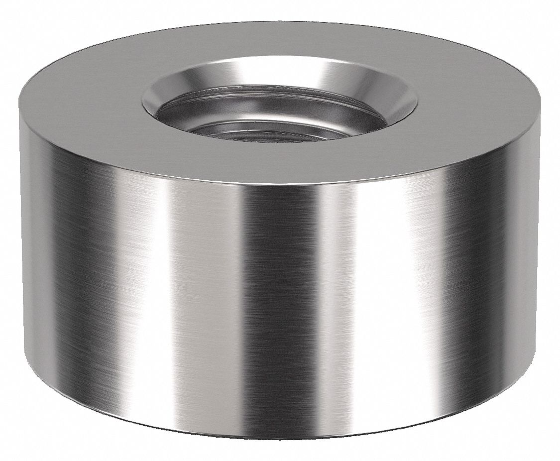 Panel Mounting Standoffs: Base, 18-8, Stainless Steel, Plain, 1/4 in Overall Lg, 2 PK