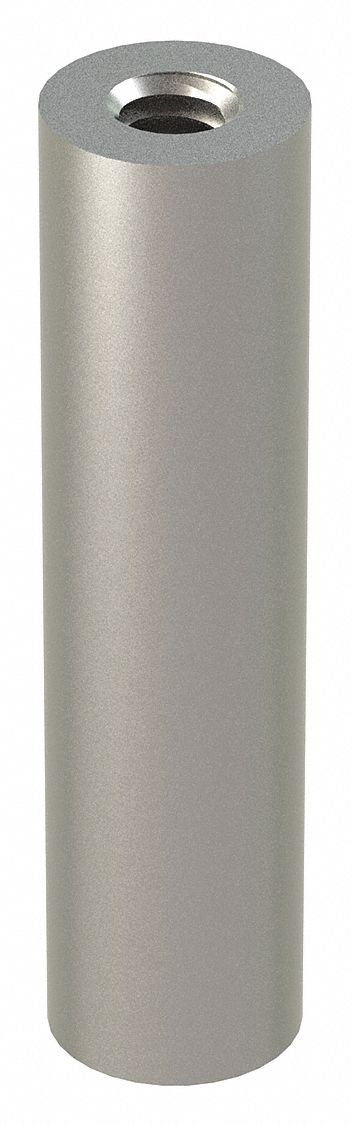 Panel Mounting Standoffs: Base, 18-8, Stainless Steel, Plain, 2 in Overall Lg, 2 PK