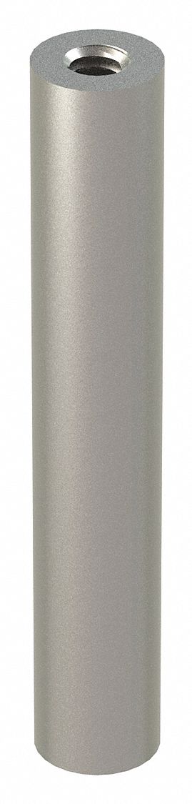 STANDOFF, ¼"-20 THREAD, 3 IN L, ROUND, STAINLESS STEEL, PLAIN FINISH, ½ IN DIA