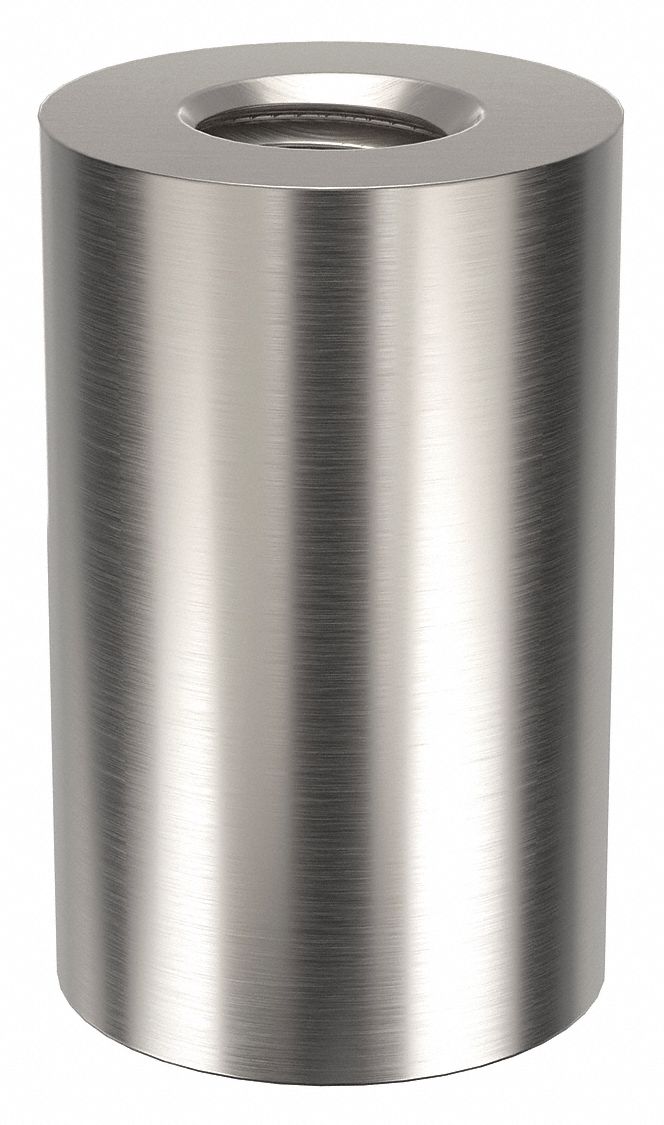 STANDOFF, 5/16"-18 THREAD, 1 IN L, ROUND, ALUMINUM, PLAIN FINISH, ⅝ IN DIA