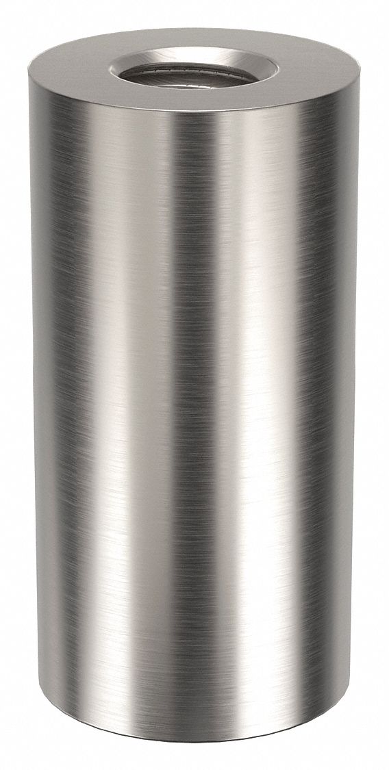 Standoff: 5/16"-18 Thrd Sz, 1 1/4 in Lg, Round, Aluminum, Plain, 5/8 in Dia