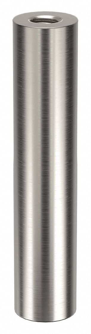 Standoff: 5/16"-18 Thrd Sz, 3 in Lg, Round, Aluminum, Plain, 5/8 in Dia