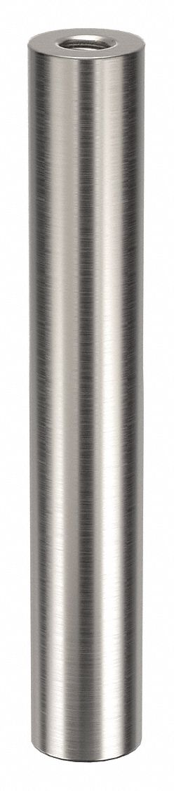 Standoff: 5/16"-18 Thrd Sz, 4 in Lg, Round, Aluminum, Plain, 5/8 in Dia