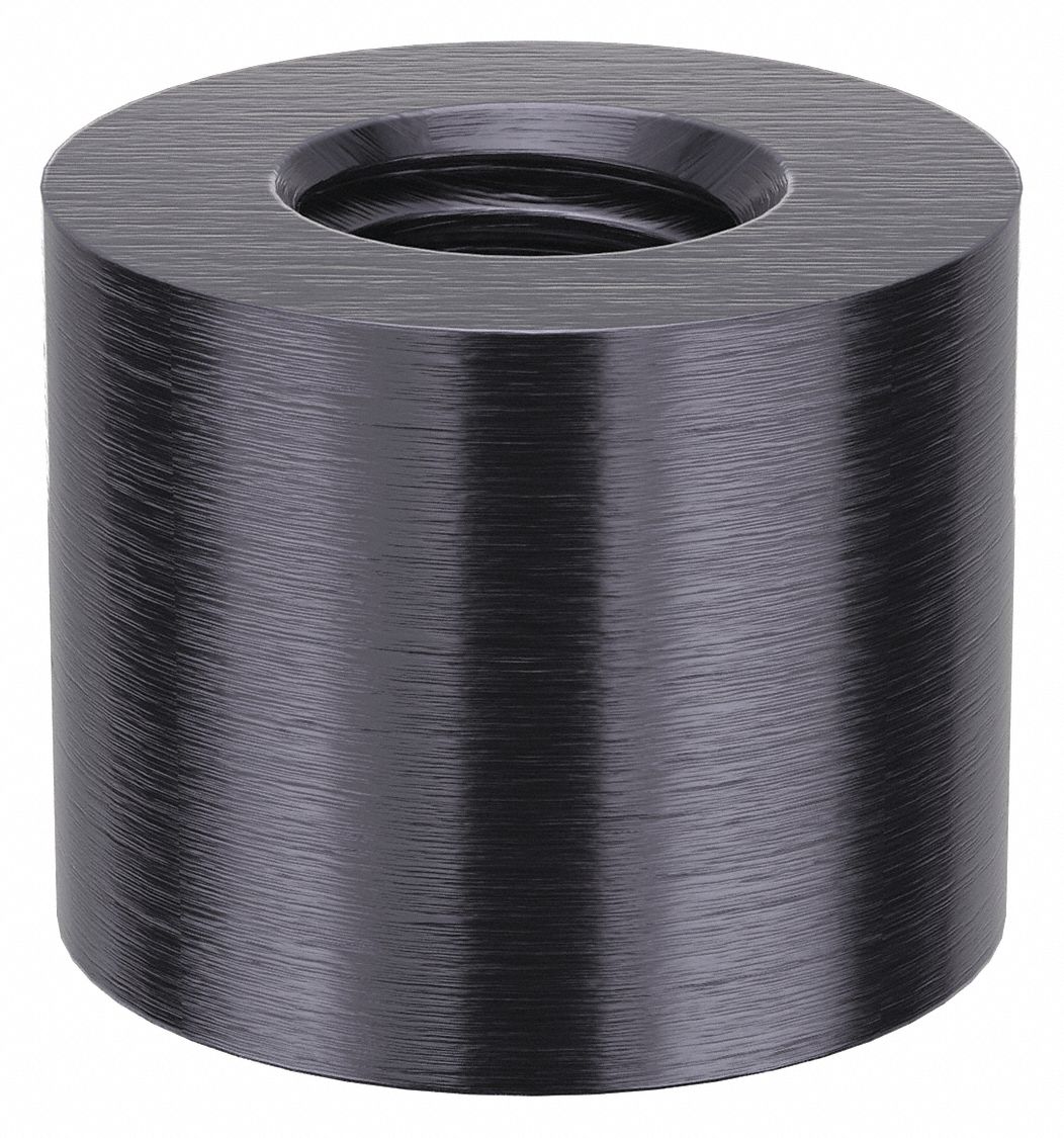 Standoff: 5/16"-18 Thrd Sz, 1/2 in Lg, Round, Aluminum, Black Anodized, 5/8 in Dia