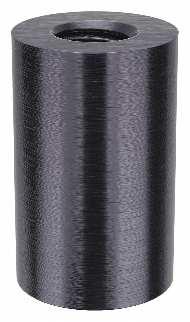 Standoff: 5/16"-18 Thrd Sz, 1 in Lg, Round, Aluminum, Black Anodized, 5/8 in Dia