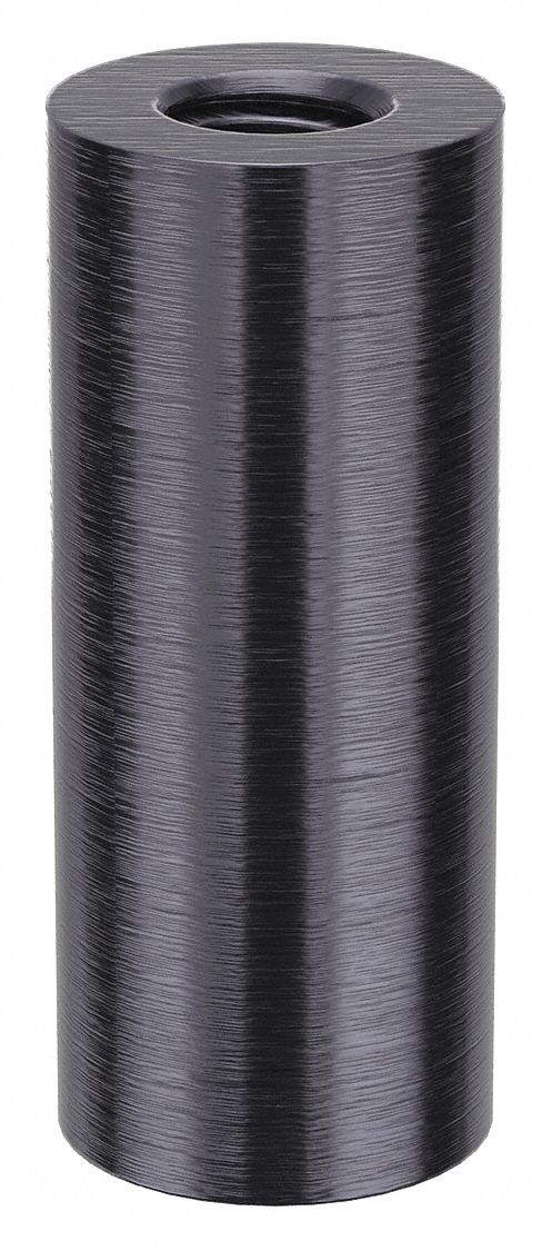 Standoff: 5/16"-18 Thrd Sz, 1 1/2 in Lg, Round, Aluminum, Black Anodized, 5/8 in Dia