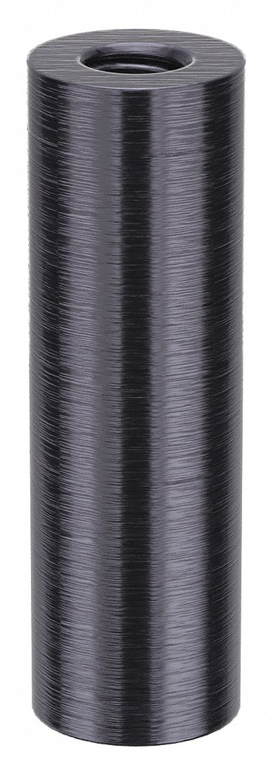 Standoff: 5/16"-18 Thrd Sz, 2 in Lg, Round, Aluminum, Black Anodized, 5/8 in Dia