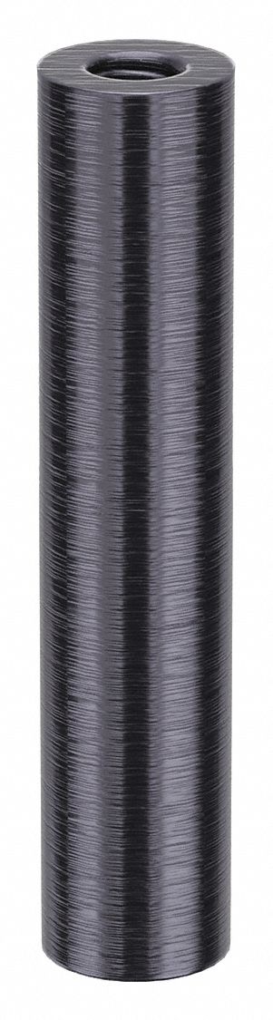 Standoff: 5/16"-18 Thrd Sz, 3 in Lg, Round, Aluminum, Black Anodized, 5/8 in Dia