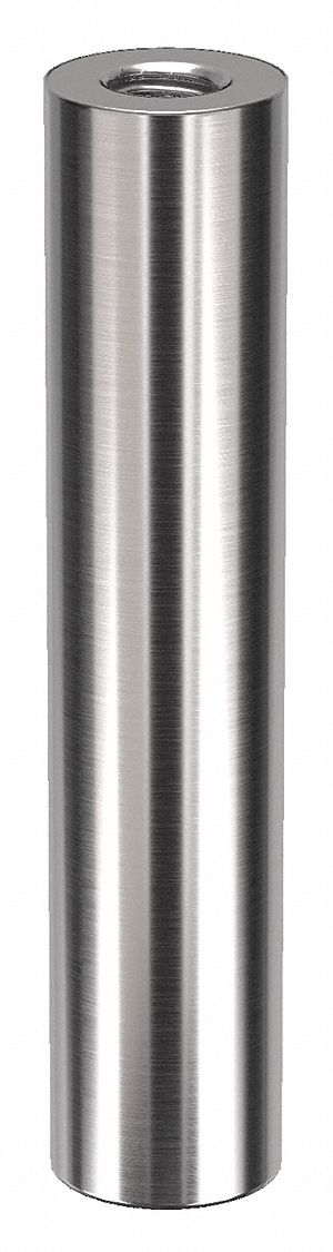 Standoff: 5/16"-18 Thrd Sz, 3 in Lg, Round, Stainless Steel, Plain, 5/8 in Dia