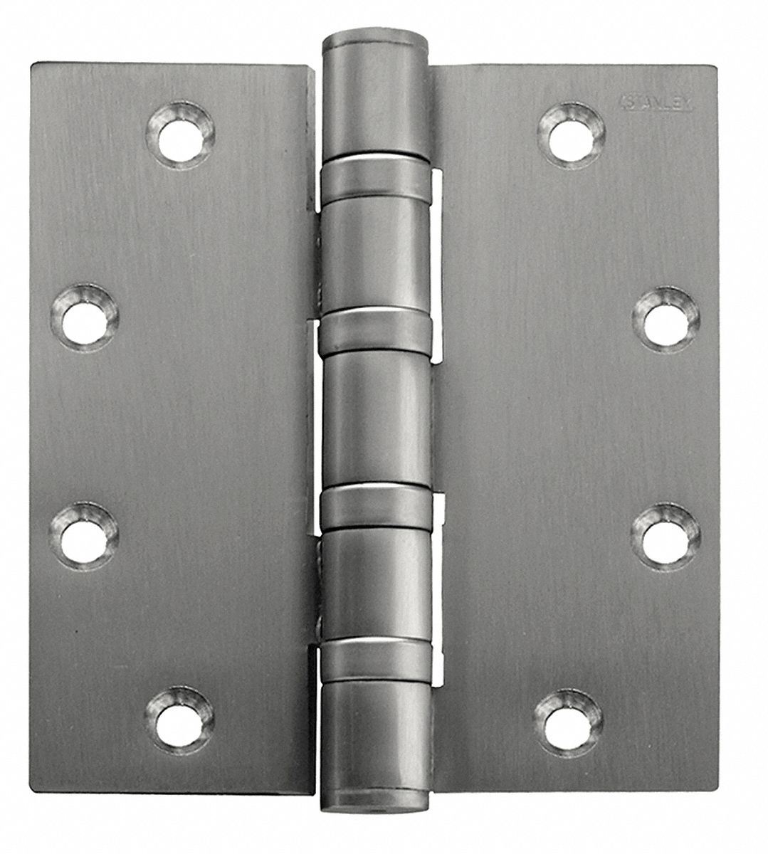 Butt Hinge: Stainless Steel, Full Mortise, 1 3/4 in Leaf Wd