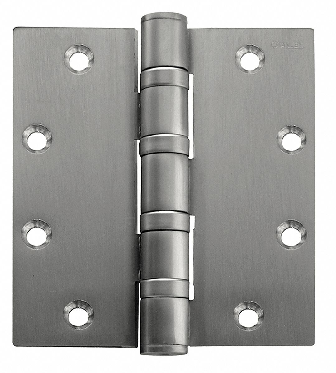 Stanley 4 1 2 In X 2 In Butt Hinge With Satin Stainless Steel Finish Full Mortise Mounting