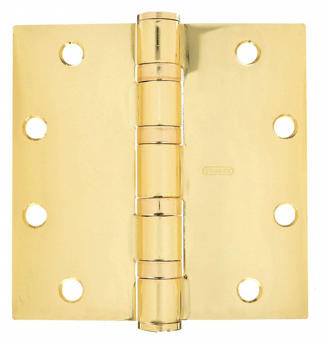 TEMPLATE HINGE,FLUSH BALL,BRIGHT BRASS