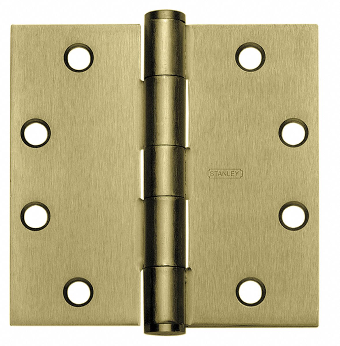 Template Hinge Removable Bright Brass