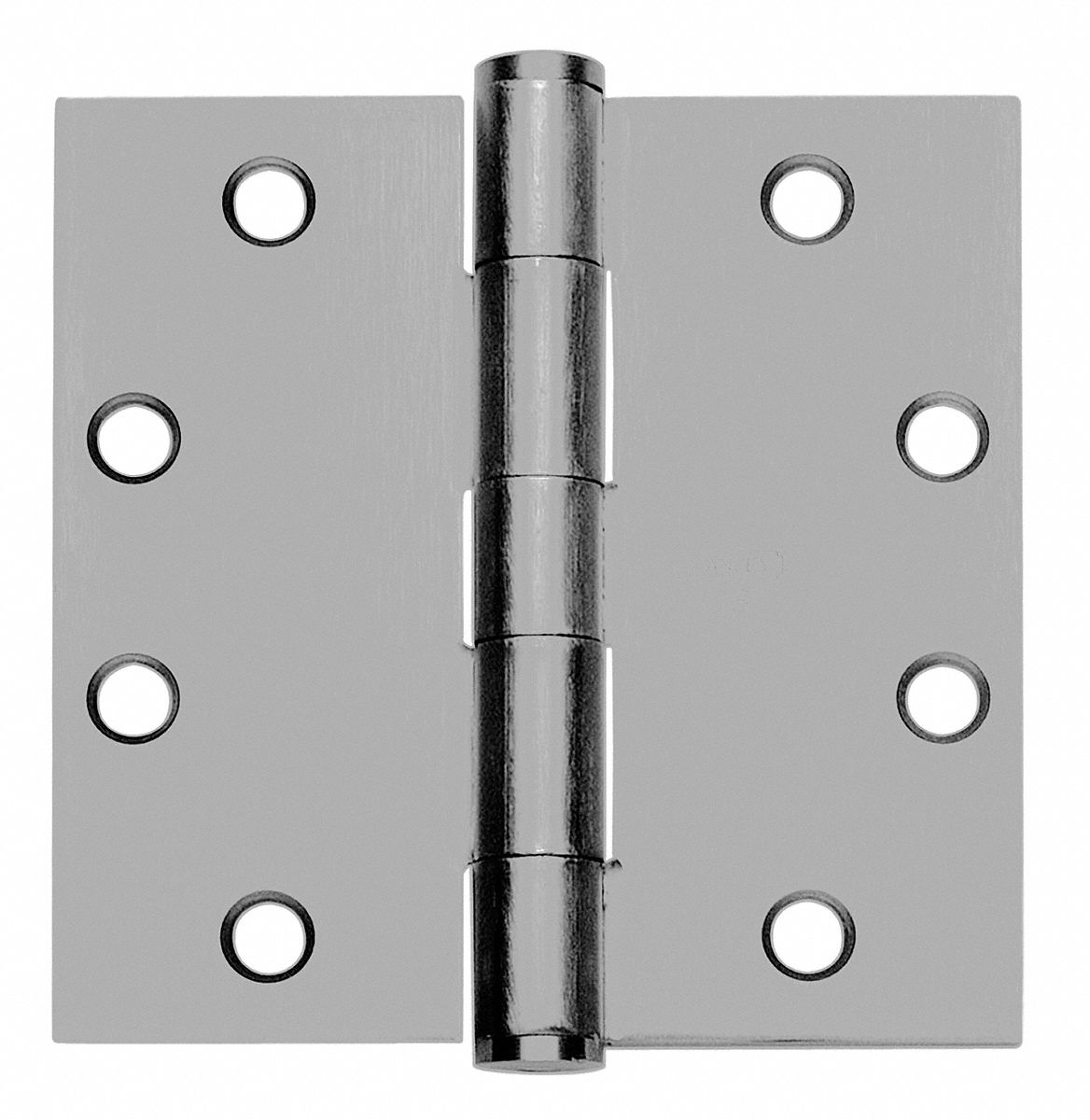 Butt Hinge: Steel, Full Mortise, 2 in Leaf Wd