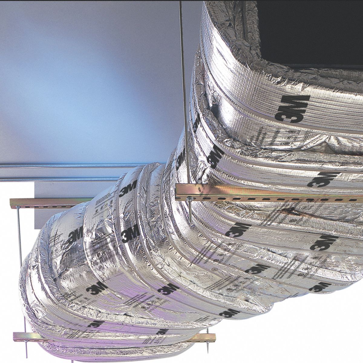 3M Fire Barrier Duct Wrap 1 1/2 in Ht, 48 in Wd, 25 ft Lg, Ducts