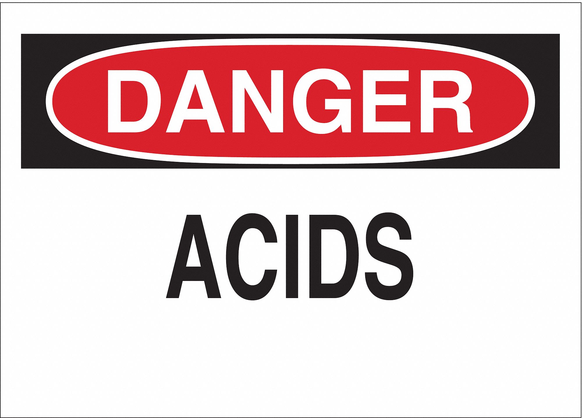 AFF.DANGER,7X10PO,RG/NR/BLC,ACIDES