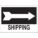 DIRECTIONAL SIGN, ALUMINUM, 14 IN WIDTH, 10 IN HEIGHT, BLACK/WHITE, WITH MOUNTING HOLES