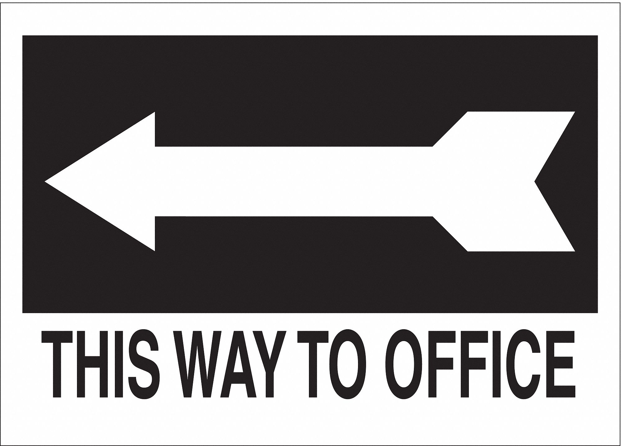 FACILITY TRAFFIC SIGN, MOUNTING HOLES, NOT RETROREFLECTIVE, 0.035 IN THICK