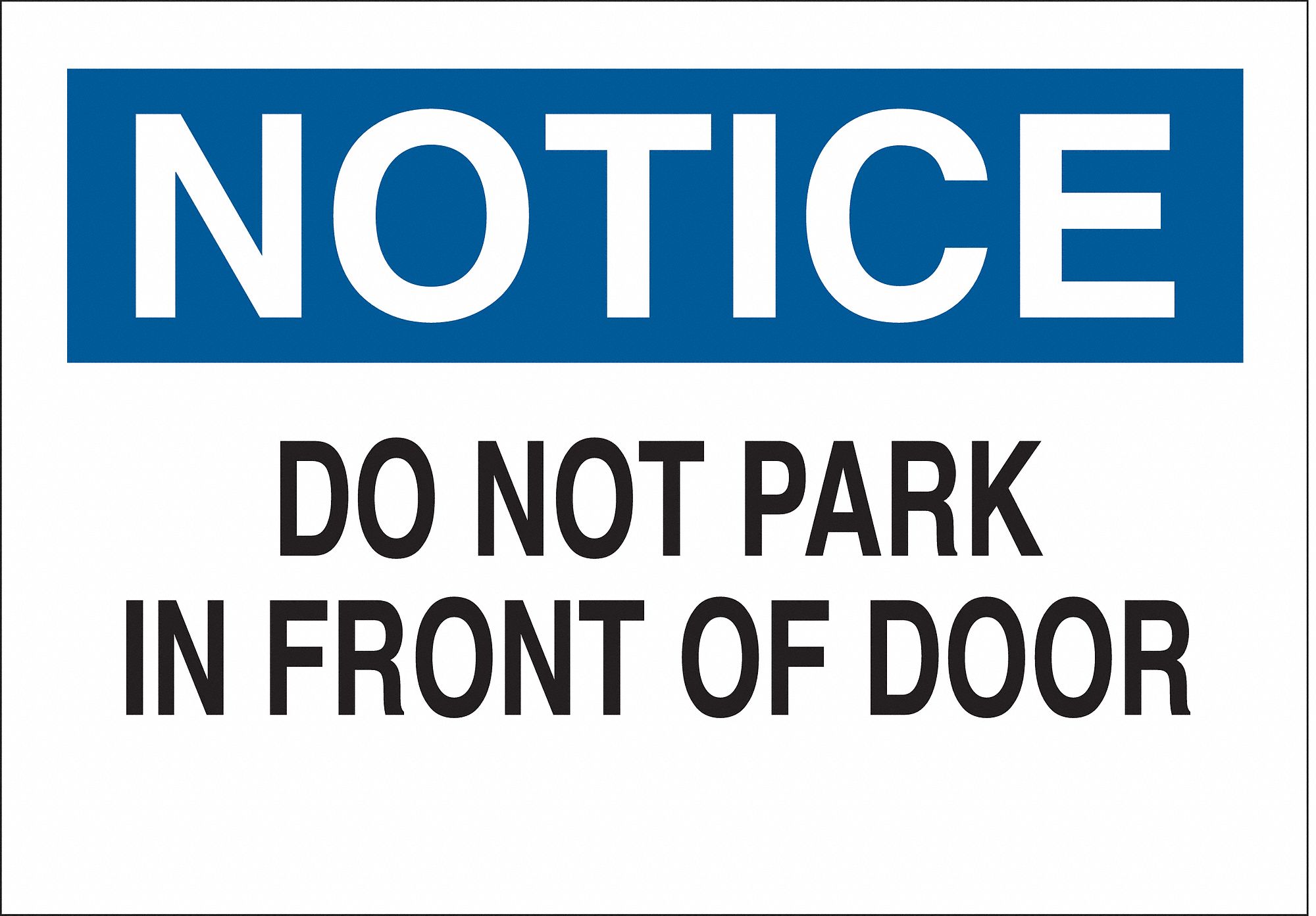 PARKING SIGN, NOT RETROREFLECTIVE, RECTANGLE, POLYESTER, 14 X 10 IN