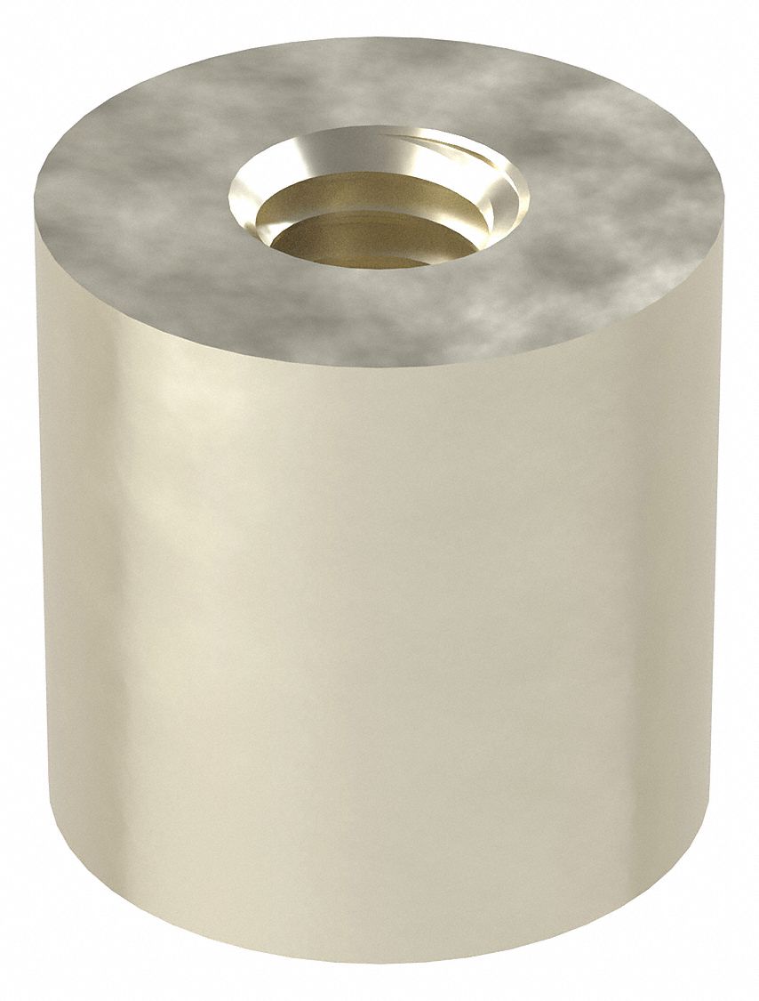 Standoff: 5/16"-18 Thrd Sz, 3/4 in Lg, Round, Aluminum, Plain, 3/4 in Dia