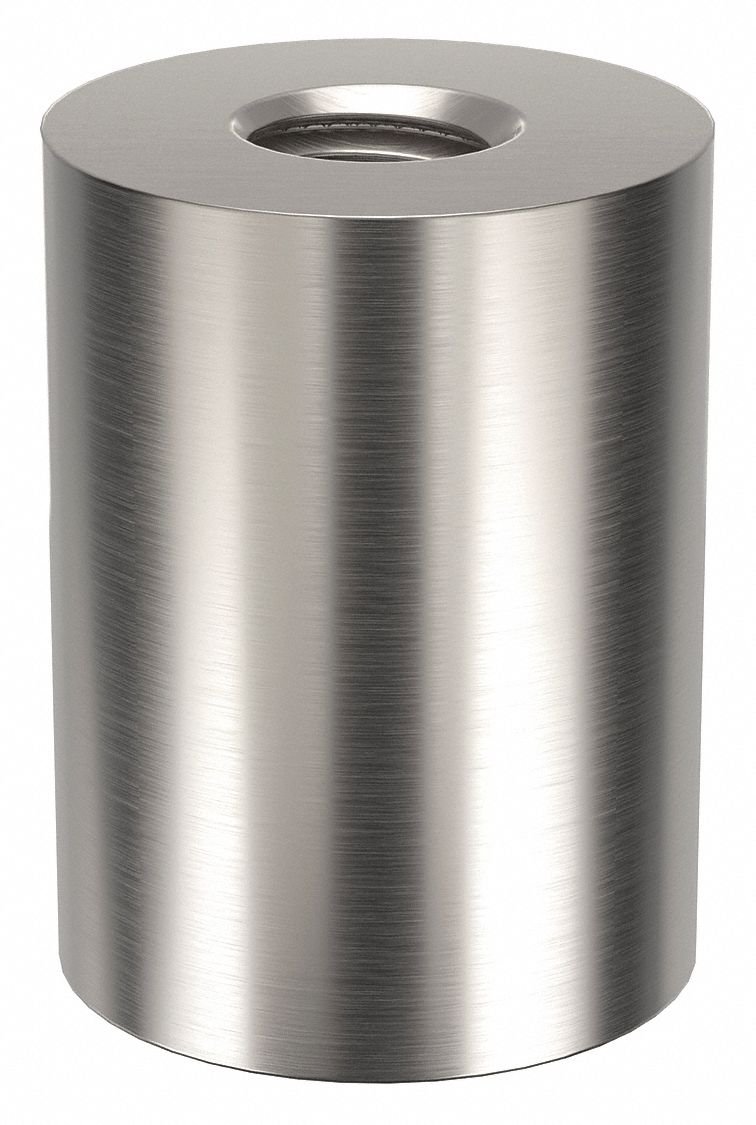 Standoff: 5/16"-18 Thrd Sz, 1 in Lg, Round, Aluminum, Plain, 3/4 in Dia