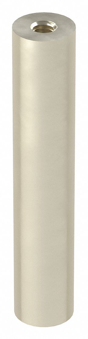 Standoff: 5/16"-18 Thrd Sz, 4 in Lg, Round, Aluminum, Plain, 3/4 in Dia