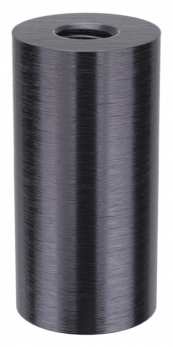 Standoff: 5/16"-18 Thrd Sz, 1 1/2 in Lg, Round, Aluminum, Black Anodized, 3/4 in Dia