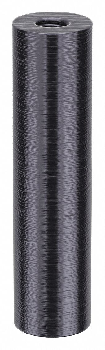 Standoff: 5/16"-18 Thrd Sz, 3 in Lg, Round, Aluminum, Black Anodized, 3/4 in Dia