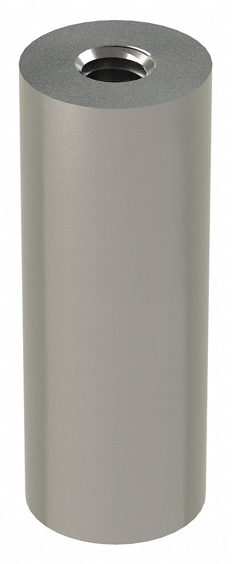 Standoff: 5/16"-18 Thrd Sz, 2 in Lg, Round, Stainless Steel, Plain, 3/4 in Dia
