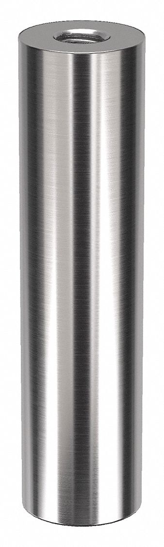 Standoff: 5/16"-18 Thrd Sz, 3 in Lg, Round, Stainless Steel, Plain, 3/4 in Dia