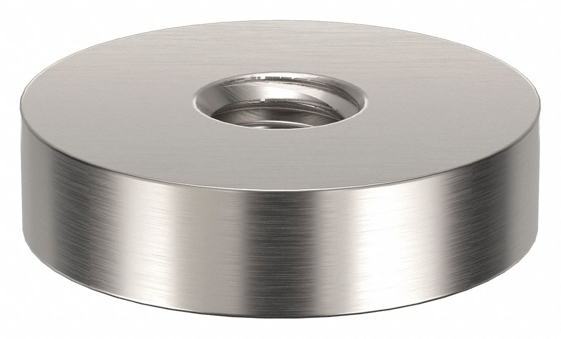 Standoff: 5/16"-18 Thrd Sz, 1/4 in Lg, Round, Aluminum, Plain, 1 in Dia