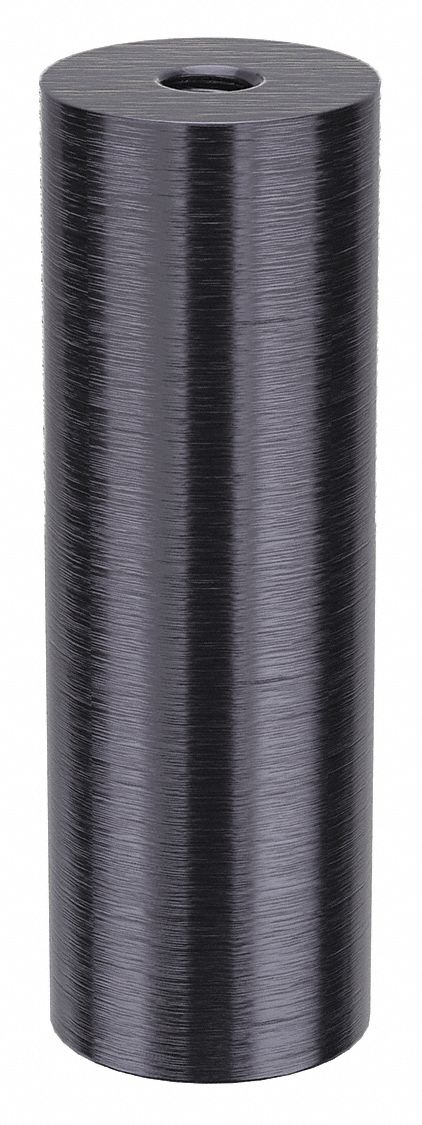 Standoff: 5/16"-18 Thrd Sz, 3 in Lg, Round, Aluminum, Black Anodized, 1 in Dia