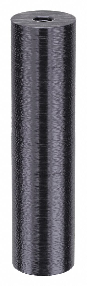 Standoff: 5/16"-18 Thrd Sz, 4 in Lg, Round, Aluminum, Black Anodized, 1 in Dia
