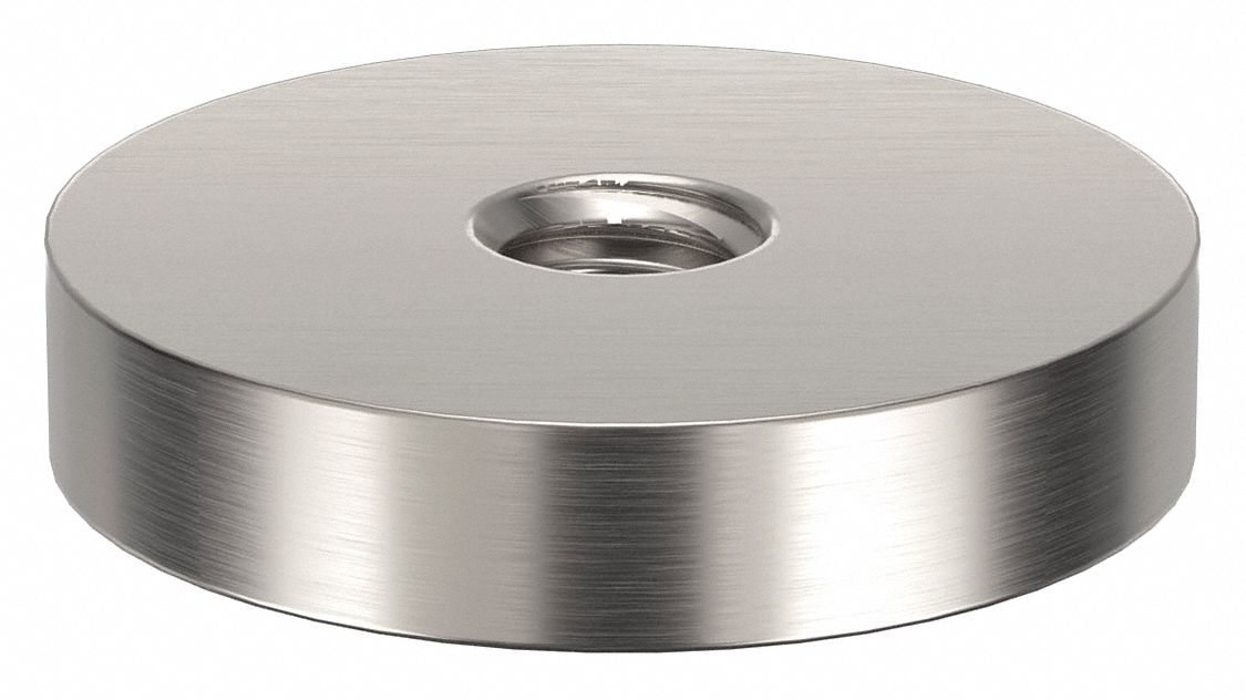 Standoff: 5/16"-18 Thrd Sz, 1/4 in Lg, Round, Aluminum, Plain, 1 1/4 in Dia