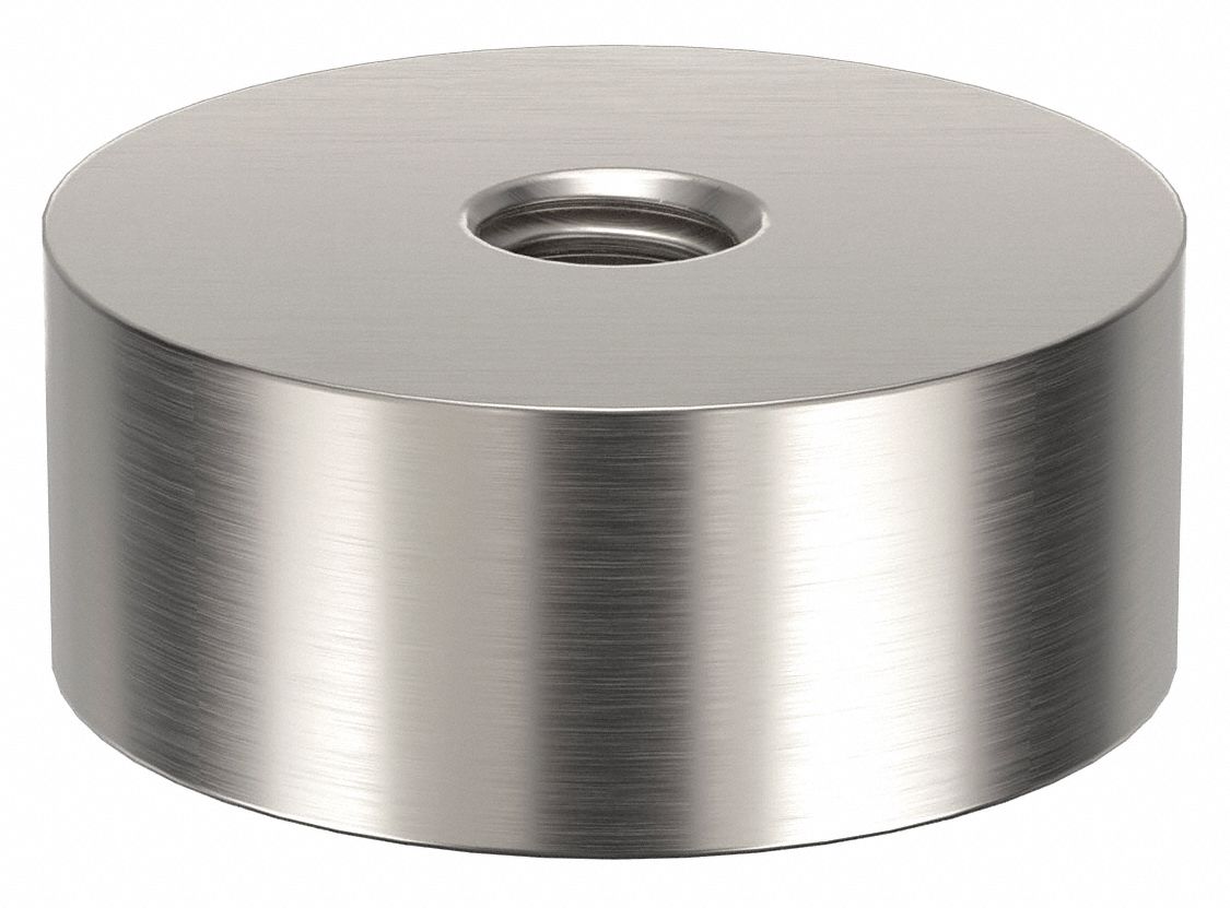 Standoff: 5/16"-18 Thrd Sz, 1/2 in Lg, Round, Aluminum, Plain, 1 1/4 in Dia