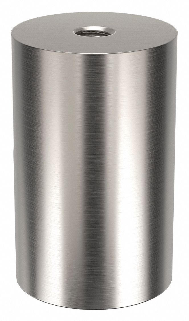 Standoff: 5/16"-18 Thrd Sz, 2 in Lg, Round, Aluminum, Plain, 1 1/4 in Dia