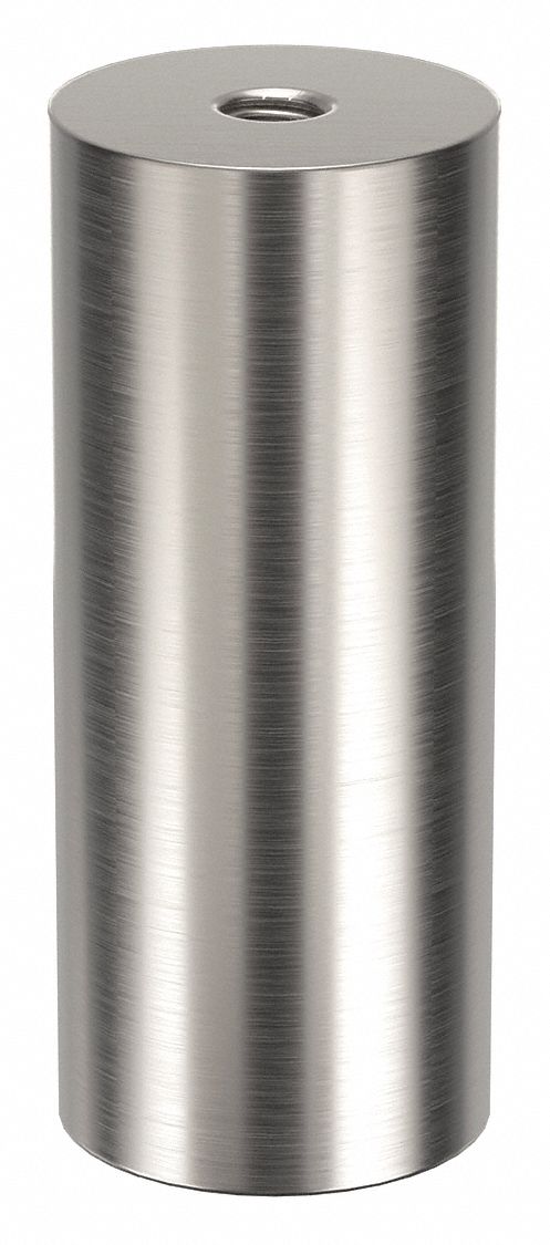 Standoff: 5/16"-18 Thrd Sz, 3 in Lg, Round, Aluminum, Plain, 1 1/4 in Dia