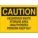 CAUTION SIGN, PLASTIC, HAZARDOUS WASTE STORAGE AREA UNAUTHORIZED PERSONS KEEP OUT, HEADER CAUTION, 7X10 IN, YELLOW/BLACK