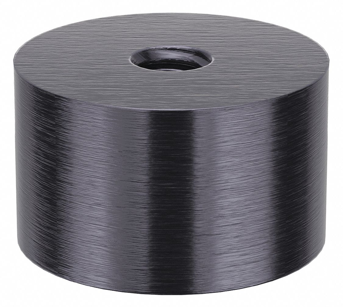 Standoff: 5/16"-18 Thrd Sz, 3/4 in Lg, Round, Aluminum, Black Anodized, 1 1/4 in Dia