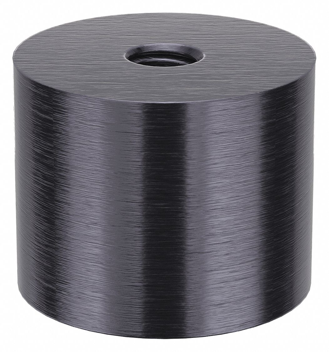 Standoff: 5/16"-18 Thrd Sz, 1 in Lg, Round, Aluminum, Black Anodized, 1 1/4 in Dia