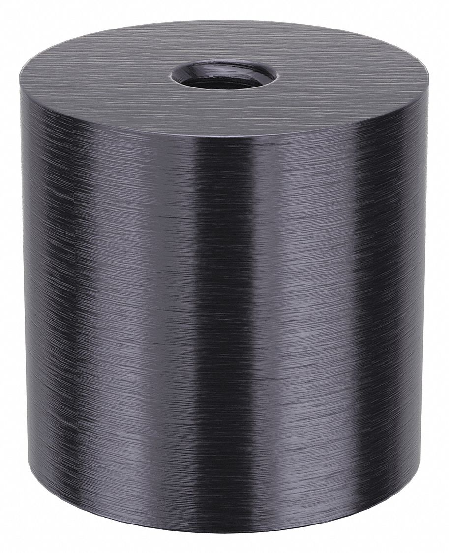 Standoff: 5/16"-18 Thrd Sz, 1 1/4 in Lg, Round, Aluminum, Black Anodized, 1 1/4 in Dia
